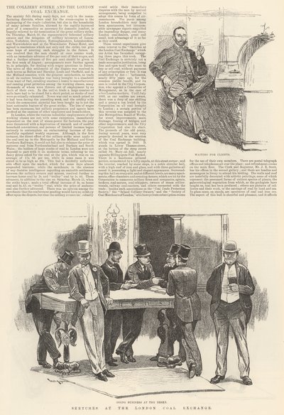 Bocetos en el London Coal Exchange de William Douglas Almond